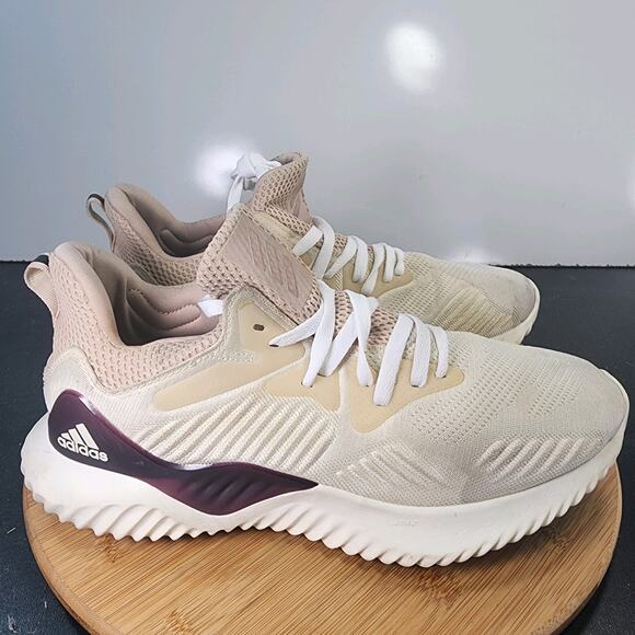 adidas Shoes - Women's Adidas Alphabounce Sz 11 010469 White Mesh Running Training Sneakers